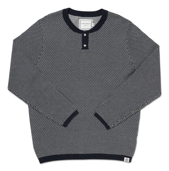 Long Wharf Edgartown SeaWell Knit Henley Tee