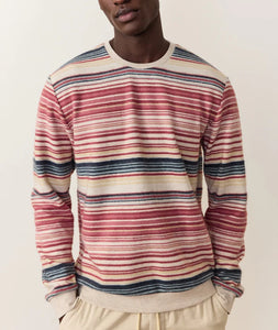 Marine Layer Fleece Out Stripe Crewneck