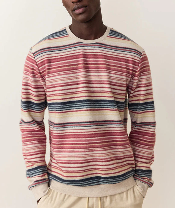 Marine Layer Fleece Out Stripe Crewneck