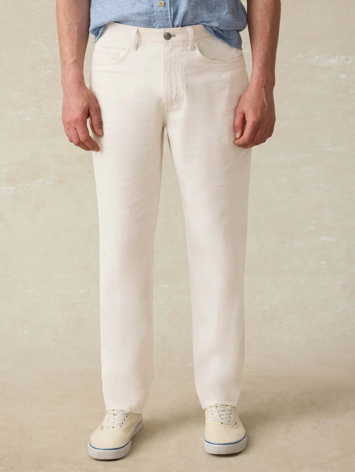Faherty Men’s Movement Linen 5 Pocket Pant