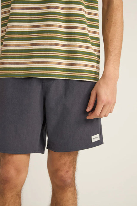 Rhythm-texture linen short