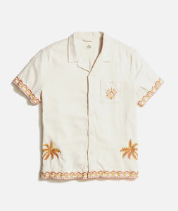 Marine Layer Stretch Selvage Embroidered Resort Shirt