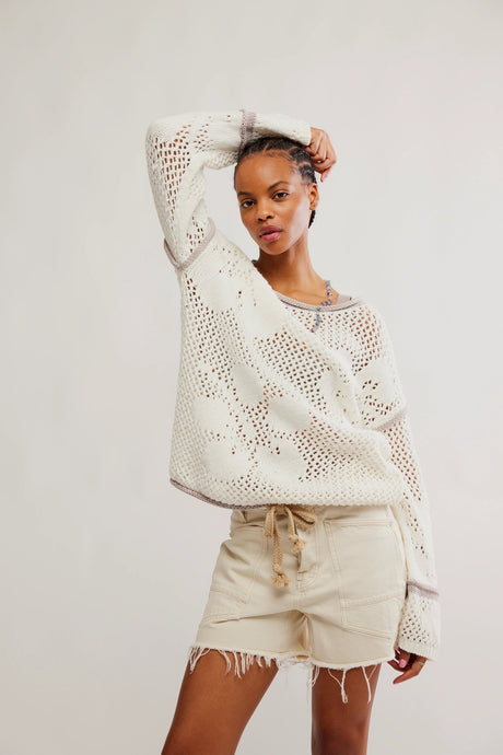 Free people- hidden tropics tunic sweater