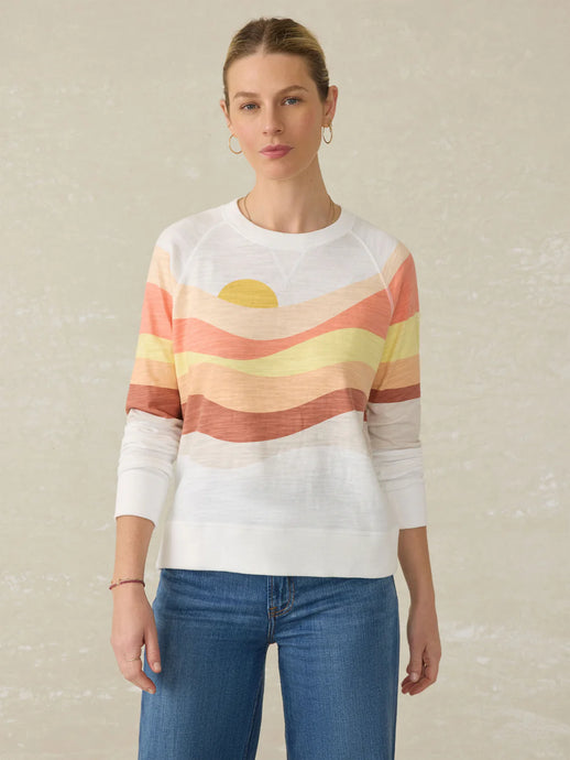 Faherty Women’s Sunwashed Slub Crew