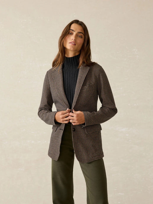 Faherty Inlet Houndstooth Blazer