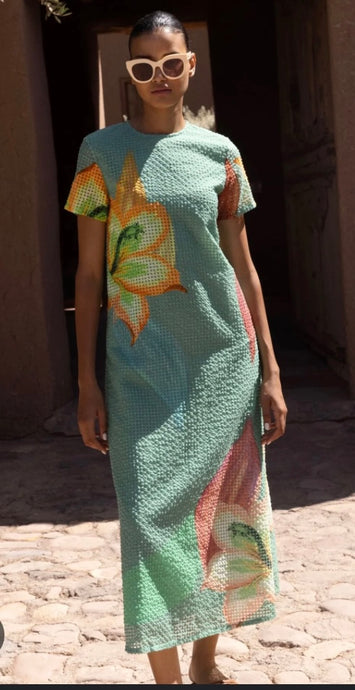 Oliphant Short Sleeve Shift Maxi
