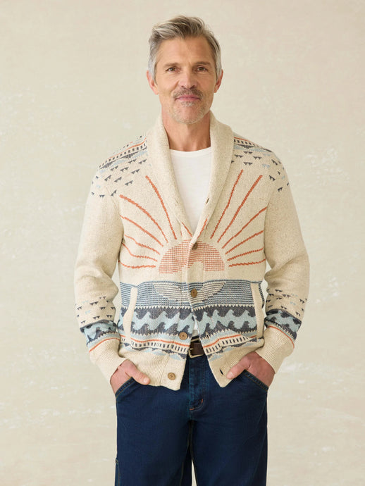 Faherty Men’s Cardigan Sweater