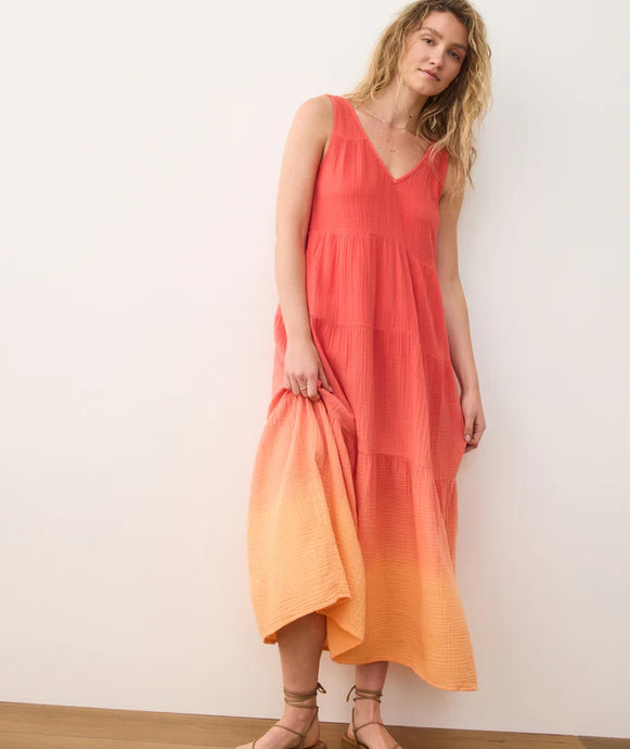 Marine layer- Corinne Double cloth dress