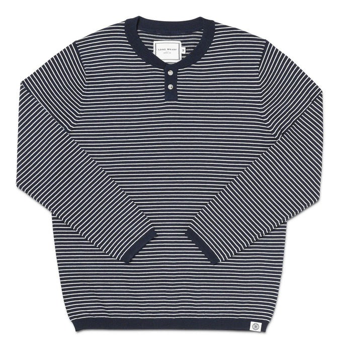 Long Wharf Supply Men’s SeaWell Striped Knit Henley