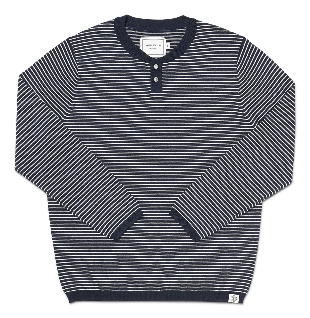 Long Wharf Supply Men’s SeaWell Striped Knit Henley