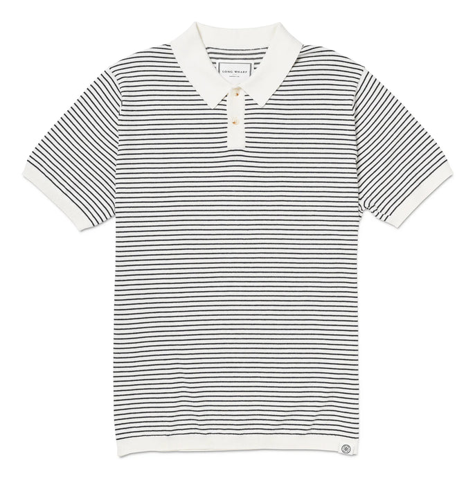 Long Wharf Supply Men’s SeaWell Striped Knit Polo