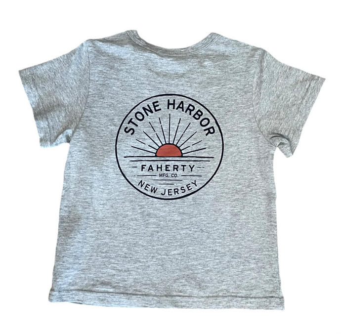 Stone Harbor Faherty Kids Stone Sunwashed Tee