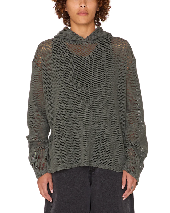 Obey Women’s Billy Mesh Hood Long Sleeve