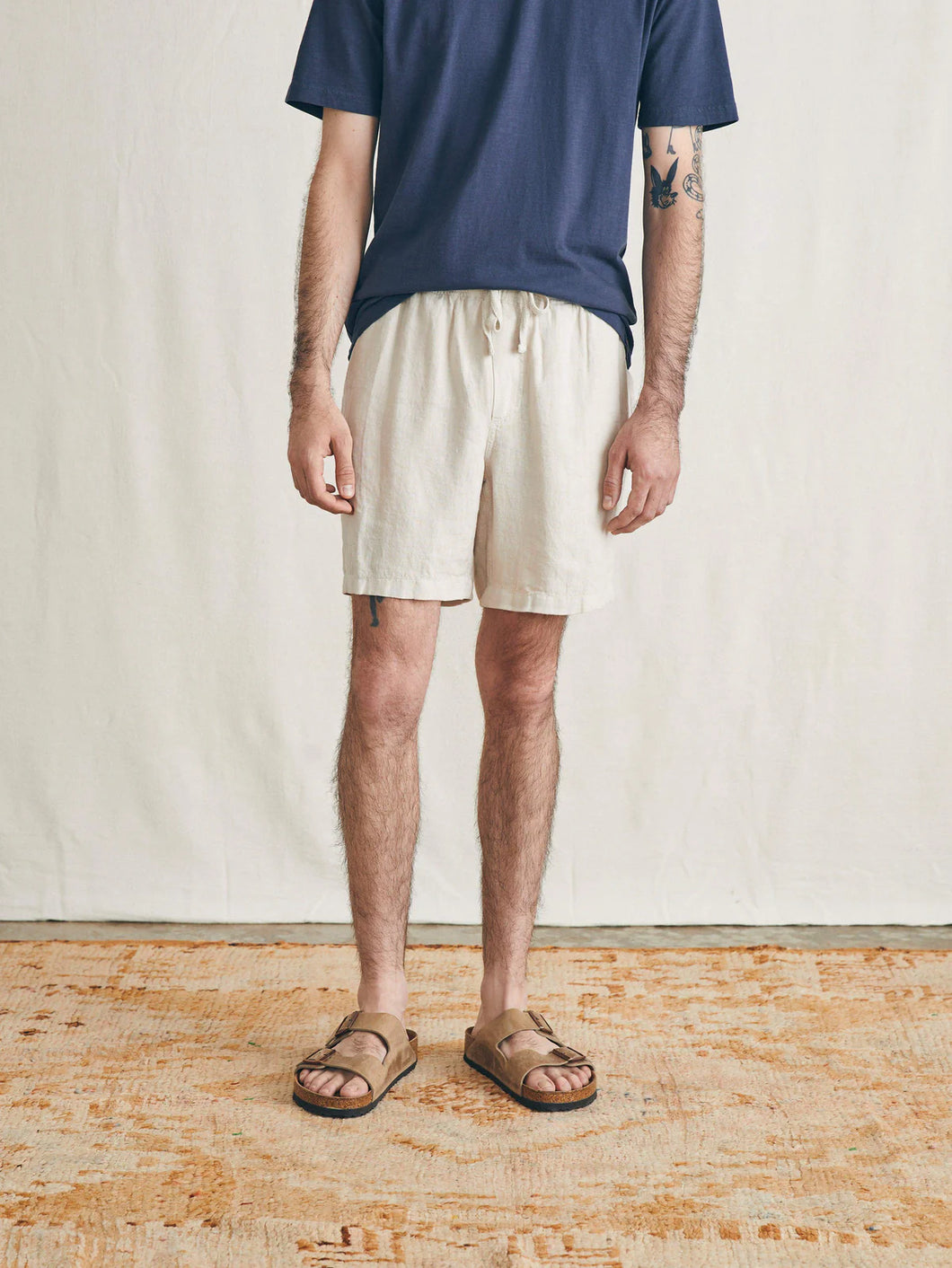 Faherty Men’s Essential Linen Short 6.5”