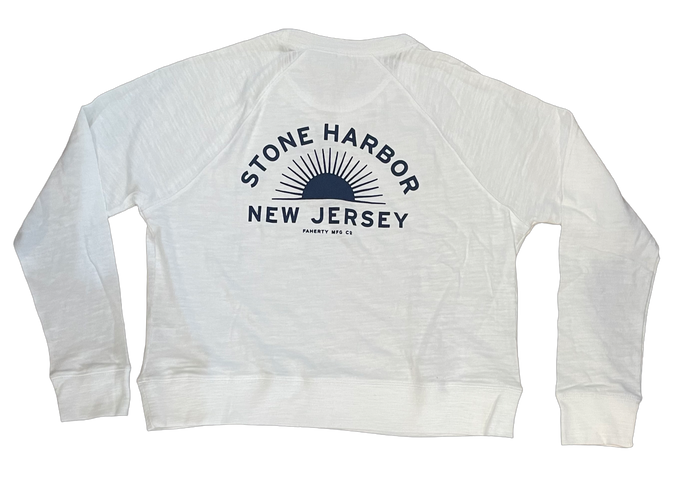 Stone Harbor Faherty Women’s Sunwashed Slub Crewneck
