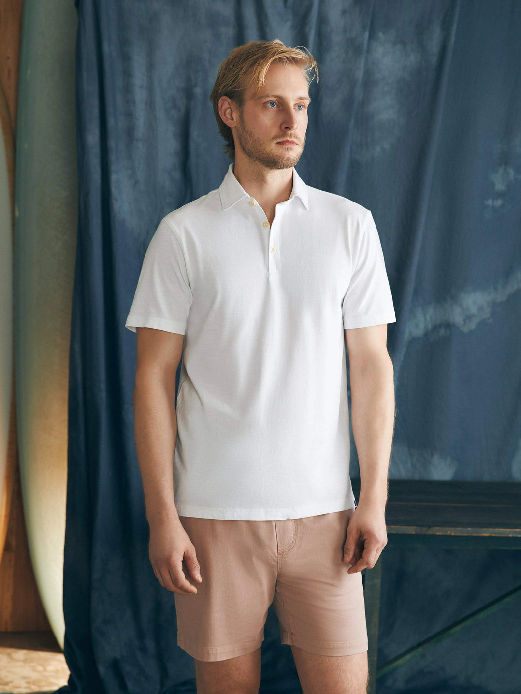Faherty Men’s Sunwashed TShirt Polo