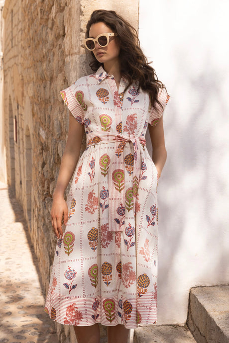 Oliphant Belted Shirt Dress