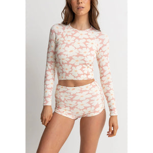 Rhythm Mimi floral long sleeve surf top