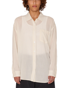 Obey Women’s Blythe Sheer Stripe Shirt