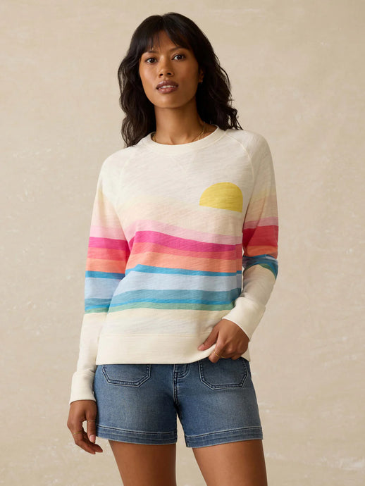 Faherty- Sunwashed slub Crewneck