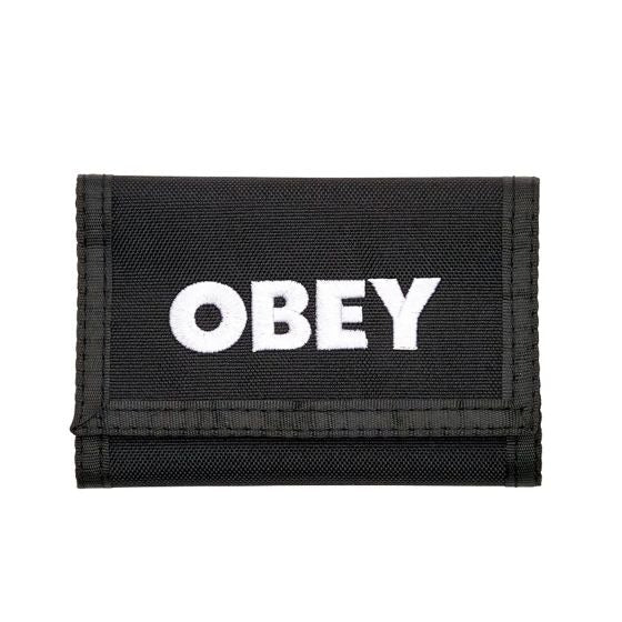 Obey Bold Logo Trifold Wallet