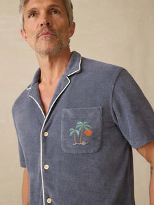 Faherty Men’s SS Cabana Terry Towel Shirt