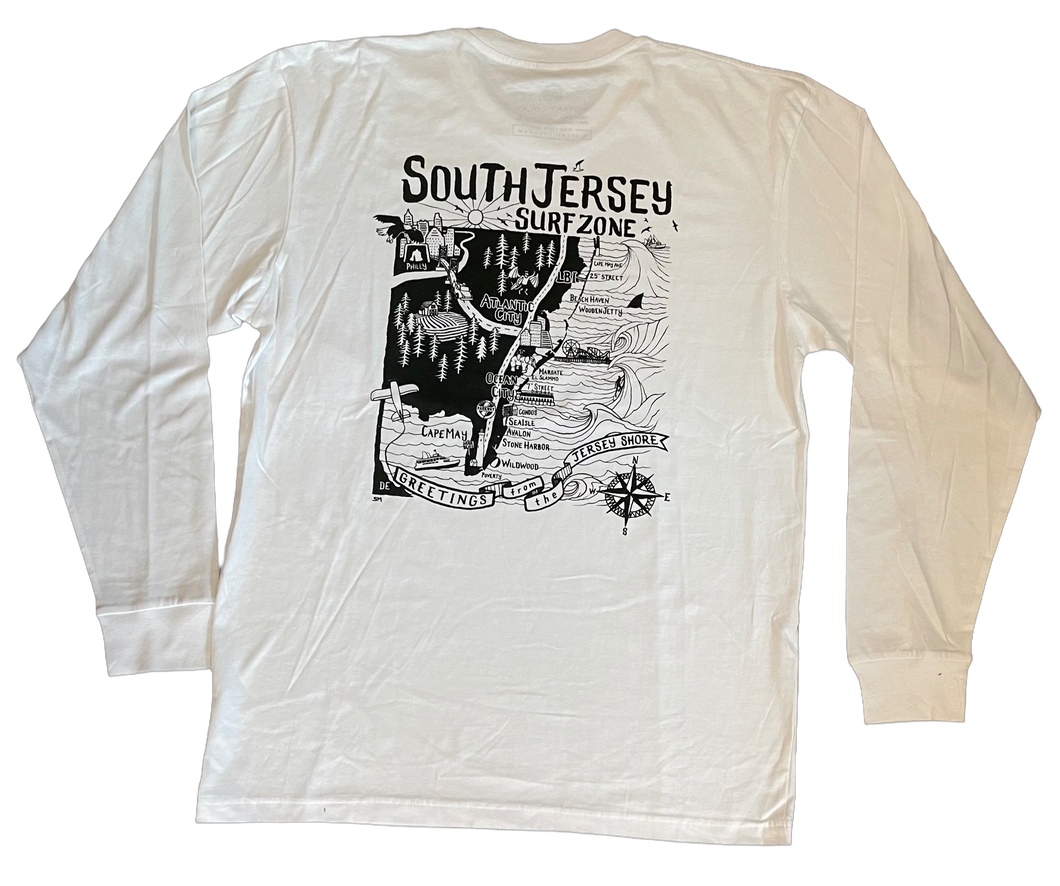 The Spot Surf Map L/S Tee