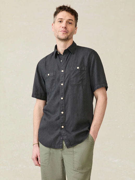 Faherty Men’s SS Tried and True Chambray Shirt