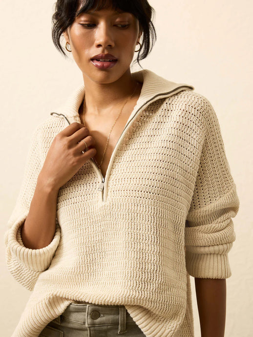 Faherty Women’s Miramar Linen Quarter Zip
