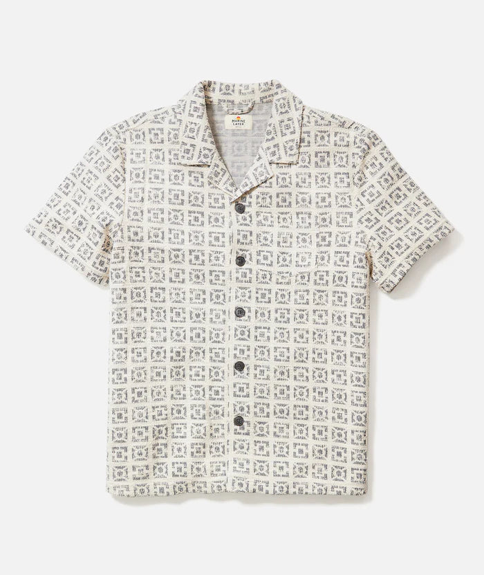 Marine Layer Men’s Archive Cam Jacquard Resort Shirt