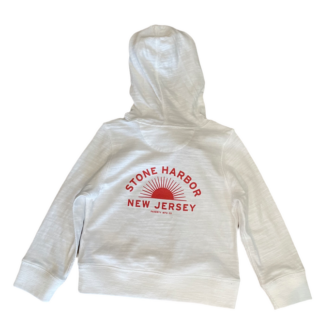 Stone Harbor Faherty Kids Sunwashed Slub Hoodie