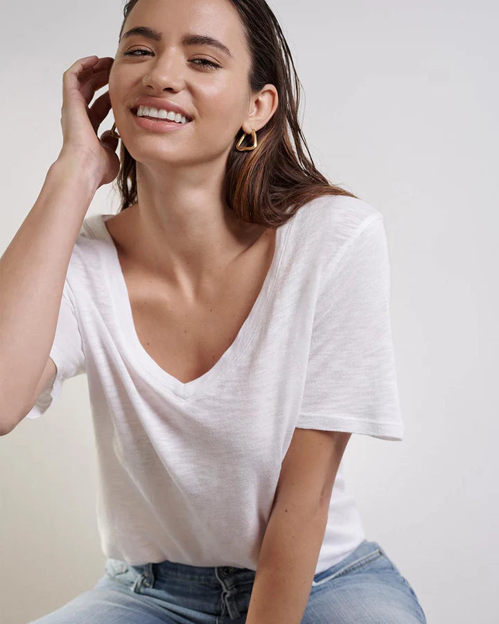 Splendid Everly Slub V Neck SS Tee