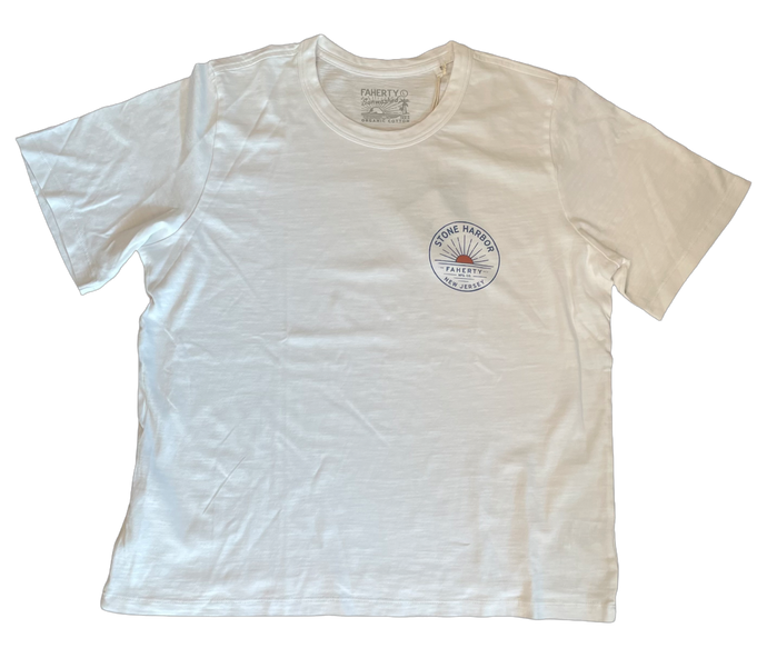 Stone Harbor Faherty Women’s Sunwashed Crew Tee