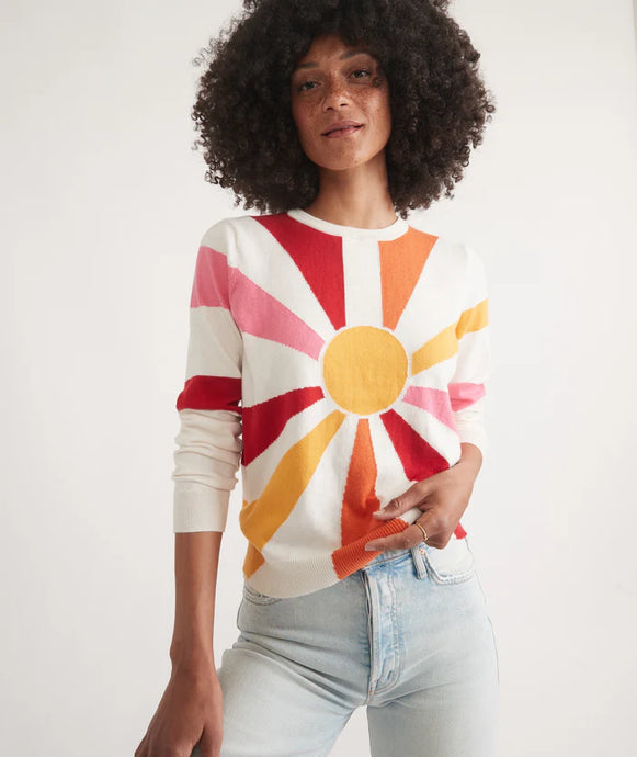 Marine Layer Exploded Sun Icon Sweater