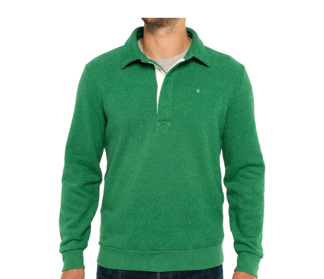 Criquet Terry Fleece Collared Sweatshirt