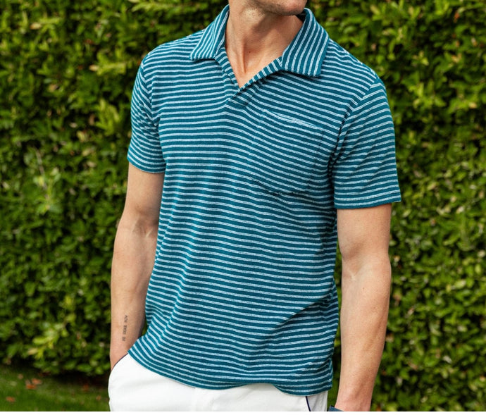 Criquet Terrycloth Polo Striped