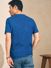 Load image into Gallery viewer, Faherty SS Indigo Pocket Tee