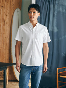 Men’s Faherty short sleeve Supima Oxford Shirt