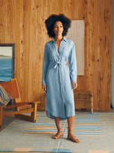 Load image into Gallery viewer, Faherty Women’s The Tried and the True Midi Shirtdress