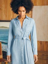 Load image into Gallery viewer, Faherty Women’s The Tried and the True Midi Shirtdress