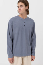 Load image into Gallery viewer, Rhythm Men&#39;s Vintage LS Henley/Textured Shirt/Polo