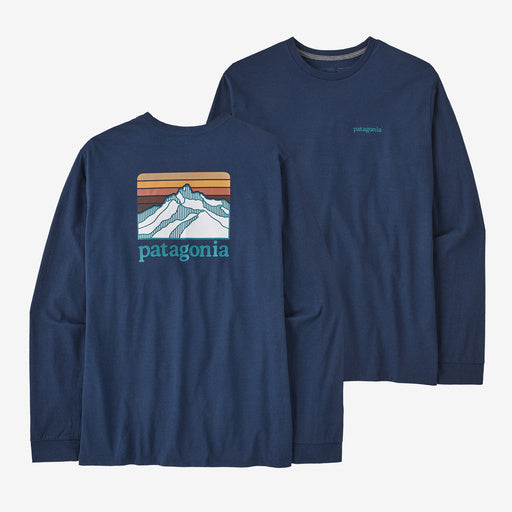 Patagonia Men's Line Ridge Logo LS Tee