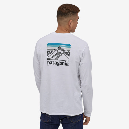 Patagonia Men's Line Ridge Logo LS Tee