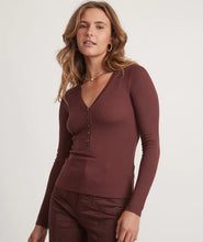 Load image into Gallery viewer, Marine Layer Women&#39;s Lexi Rib Henley