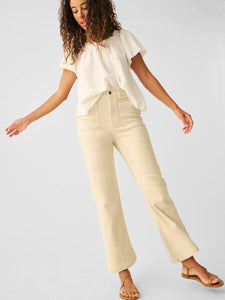 Faherty Women's Stretch Terry Wide Leg Pant