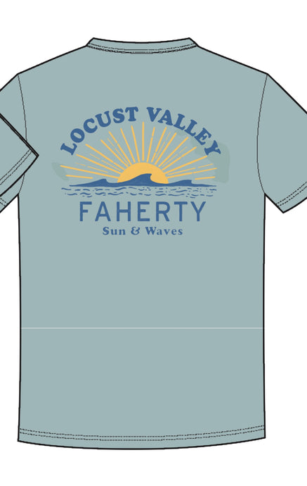 Faherty Locust Valley Sunwashed Pocket Tee